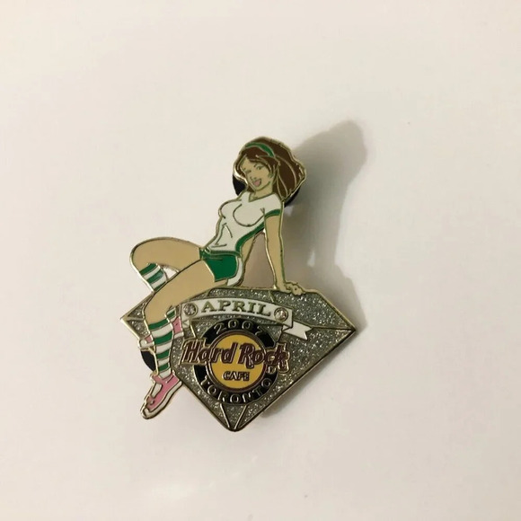 2007 Hard Rock Cafe Toronto Birthstone Girl Series Pin April Limited Edition - Picture 3 of 12